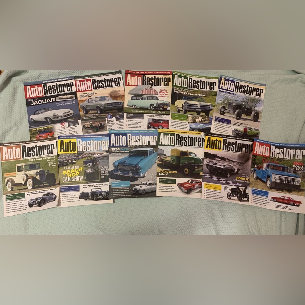 Auto Restorer Magazines: 2016 (January- December EXCEPT September)